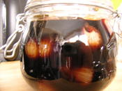 Shallots in balsamic vinegar