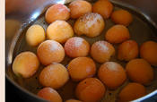 apricot, almond and lemon pudding