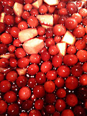 cranberry, apple and chilli chutney