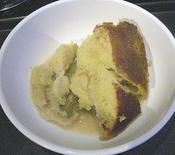 rhubarb and ginger sponge pudding